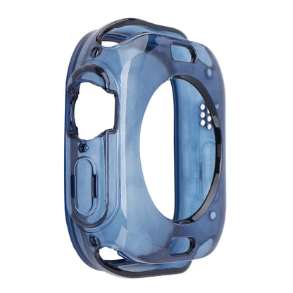 For Apple Watch Ultra 3 / 2 / 1 49mm Glacier Jelly Clear TPU Case Watch Band(Royal Blue) by buy2fix