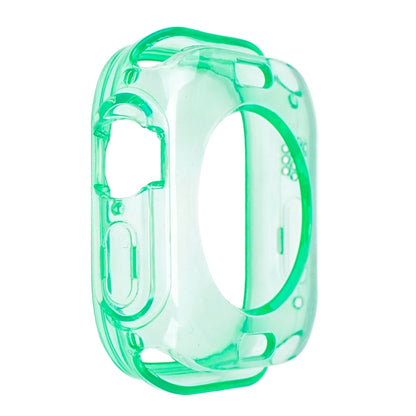 For Apple Watch Ultra 3 / 2 / 1 49mm Glacier Jelly Clear TPU Case Watch Band(Blue Green) by buy2fix
