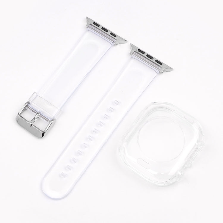 For Apple Watch Ultra 3 / 2 / 1 49mm Glacier Jelly Clear TPU Case Watch Band(Transparent) by buy2fix