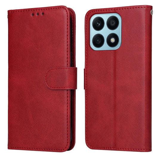 For Honor X8a Classic Calf Texture Flip Leather Phone Case(Red)
