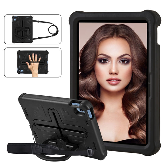 For iPad 2025 / 2022 Shield 360 Rotation Handle EVA Shockproof PC Tablet Case(Black)