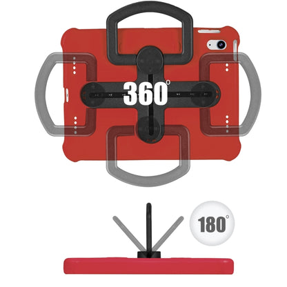 For iPad 2025 / 2022 Shield 360 Rotation Handle EVA Shockproof PC Tablet Case(Red Black) - iPad 2025 / 2022 Cases by buy2fix | Online Shopping UK | buy2fix