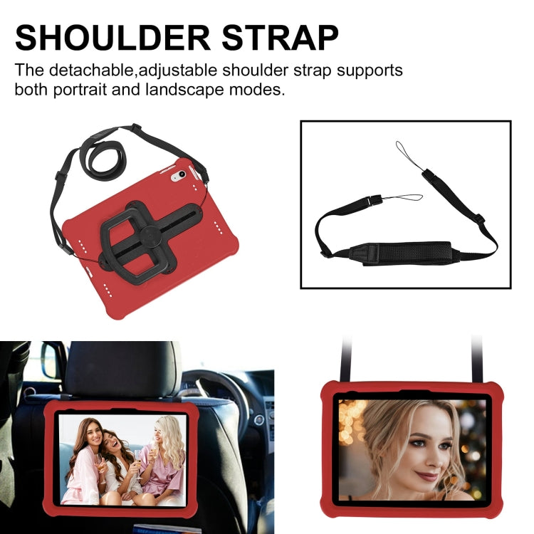 For iPad 2025 / 2022 Shield 360 Rotation Handle EVA Shockproof PC Tablet Case(Red Black) - iPad 2025 / 2022 Cases by buy2fix | Online Shopping UK | buy2fix