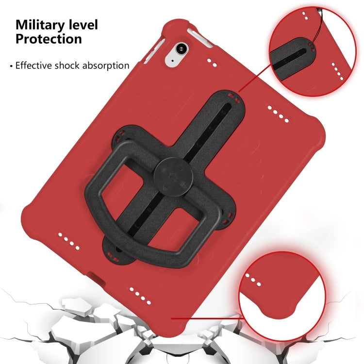 For iPad 2025 / 2022 Shield 360 Rotation Handle EVA Shockproof PC Tablet Case(Red Black) - iPad 2025 / 2022 Cases by buy2fix | Online Shopping UK | buy2fix