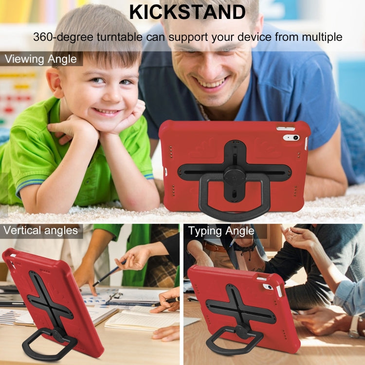 For iPad 2025 / 2022 Shield 360 Rotation Handle EVA Shockproof PC Tablet Case(Red Black) - iPad 2025 / 2022 Cases by buy2fix | Online Shopping UK | buy2fix