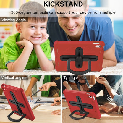 For iPad 2025 / 2022 Shield 360 Rotation Handle EVA Shockproof PC Tablet Case(Red Black) - iPad 2025 / 2022 Cases by buy2fix | Online Shopping UK | buy2fix