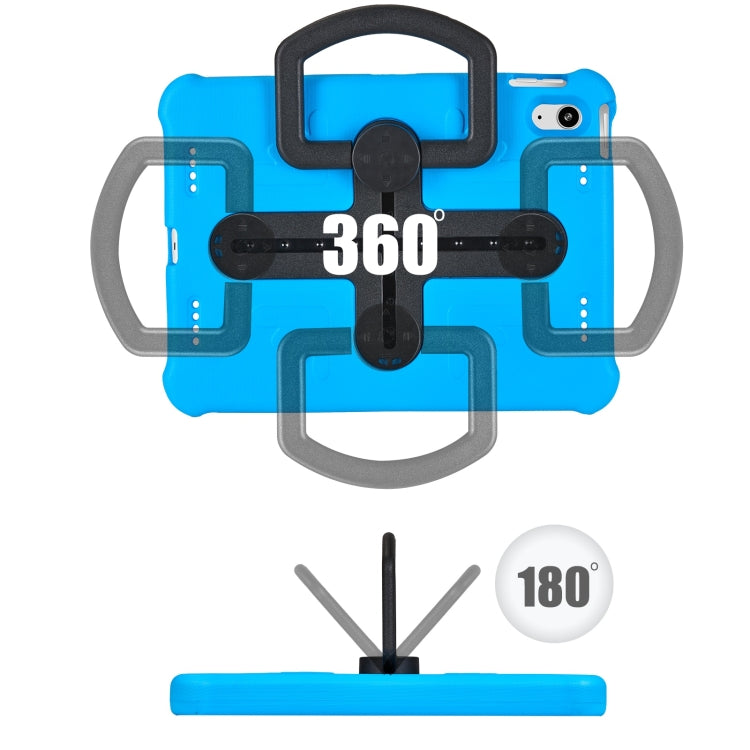 For iPad 2025 / 2022 Shield 360 Rotation Handle EVA Shockproof PC Tablet Case(Blue Black) - iPad 2025 / 2022 Cases by buy2fix | Online Shopping UK | buy2fix