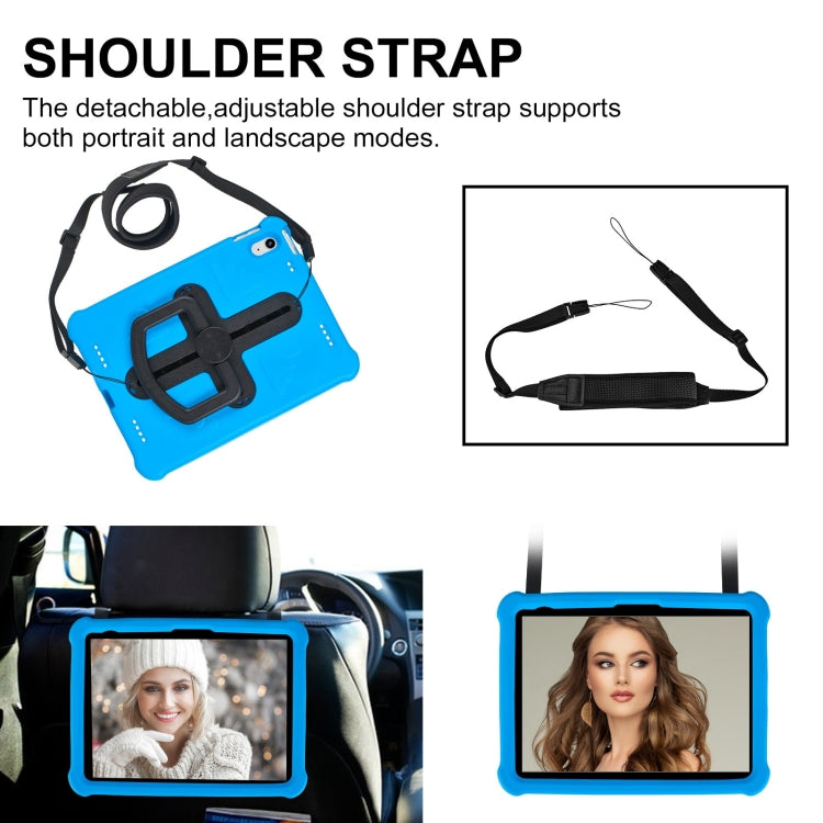 For iPad 2025 / 2022 Shield 360 Rotation Handle EVA Shockproof PC Tablet Case(Blue Black) - iPad 2025 / 2022 Cases by buy2fix | Online Shopping UK | buy2fix