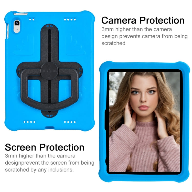 For iPad 2025 / 2022 Shield 360 Rotation Handle EVA Shockproof PC Tablet Case(Blue Black) - iPad 2025 / 2022 Cases by buy2fix | Online Shopping UK | buy2fix