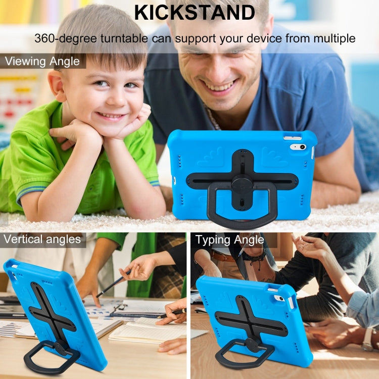 For iPad 2025 / 2022 Shield 360 Rotation Handle EVA Shockproof PC Tablet Case(Blue Black) - iPad 2025 / 2022 Cases by buy2fix | Online Shopping UK | buy2fix