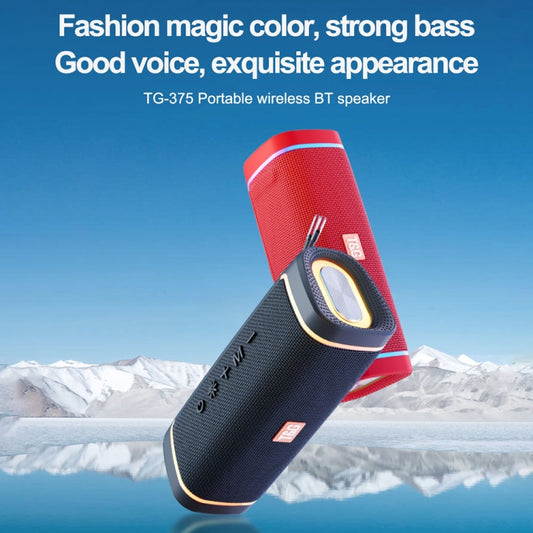 T&G TG375 Outdoor Portable LED Light RGB Wireless Bluetooth Speaker Subwoofer(Dark Green) - Desktop Speaker by T&G | Online Shopping UK | buy2fix