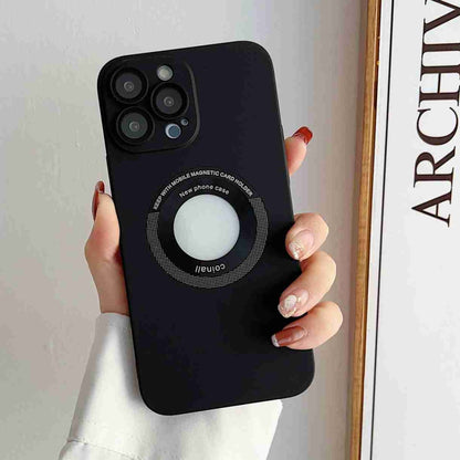 For iPhone 11 Skin Feel CD Texture MagSafe Magnetic Phone Case(Black) by buy2fix