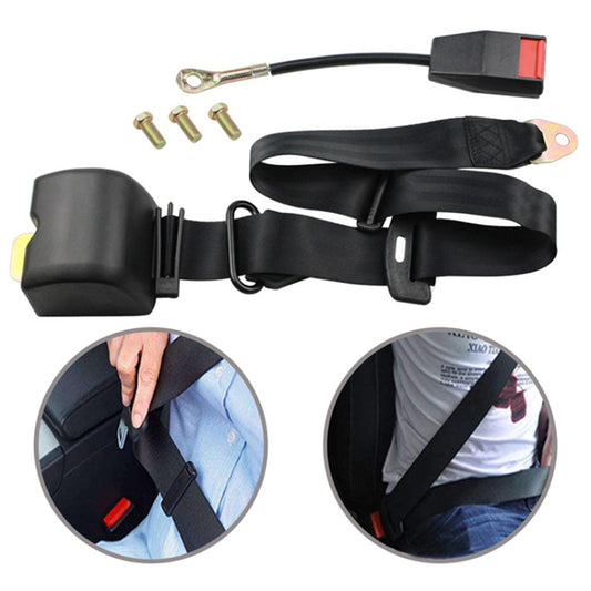 2pcs/Box Car Driver Seat Belt Three-point Automatic Retractable Seat Belt by buy2fix