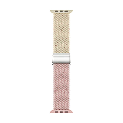 Nylon Braided Stitching Buckle Watch Band For Apple Watch Ultra 49mm&Watch Ultra 2 49mm / Series 9&8&7 45mm / SE 3&SE 2&6&SE&5&4 44mm / 3&2&1 42mm(Starlight Colorful Starlight) by buy2fix