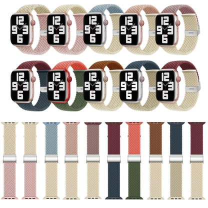 Nylon Braided Stitching Buckle Watch Band For Apple Watch Ultra 49mm&Watch Ultra 2 49mm / Series 9&8&7 45mm / SE 3&SE 2&6&SE&5&4 44mm / 3&2&1 42mm(Purple Starlight) by buy2fix