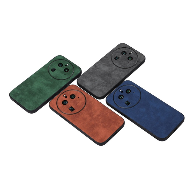 For OPPO Find X6 Pro Morocco Texture PU Phone Case(Brown) by buy2fix