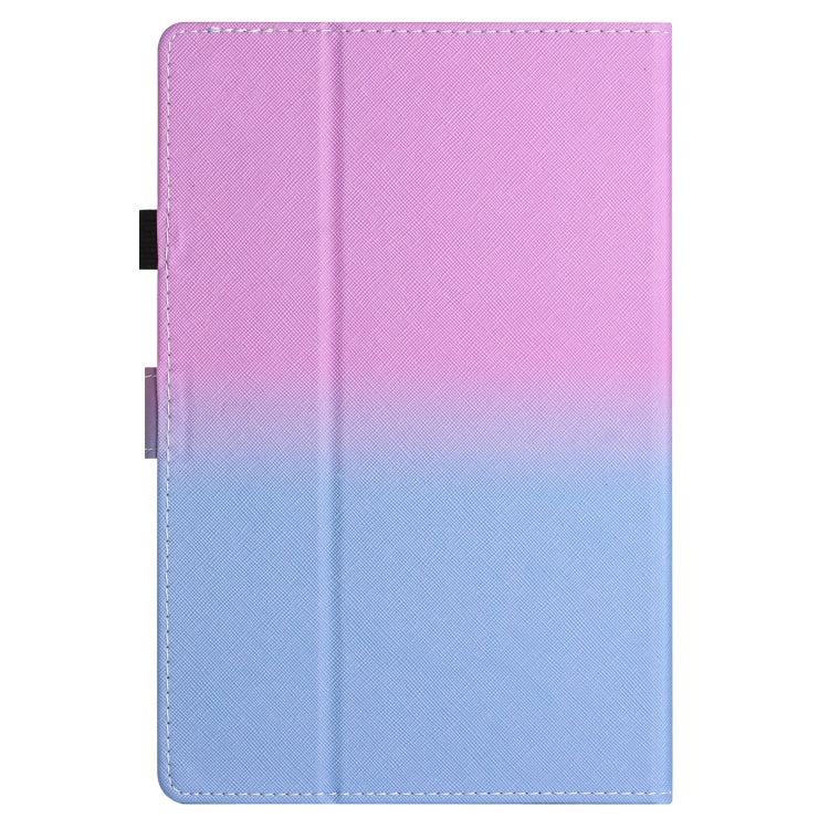For 10 inch Universal Stitching Gradient Leather Tablet Case(Purple Blue) - 10 - 11 inch by buy2fix | Online Shopping UK | buy2fix
