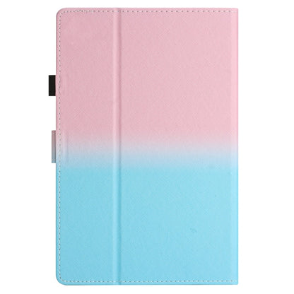For 10 inch Universal Stitching Gradient Leather Tablet Case(Pink Blue) - 10 - 11 inch by buy2fix | Online Shopping UK | buy2fix