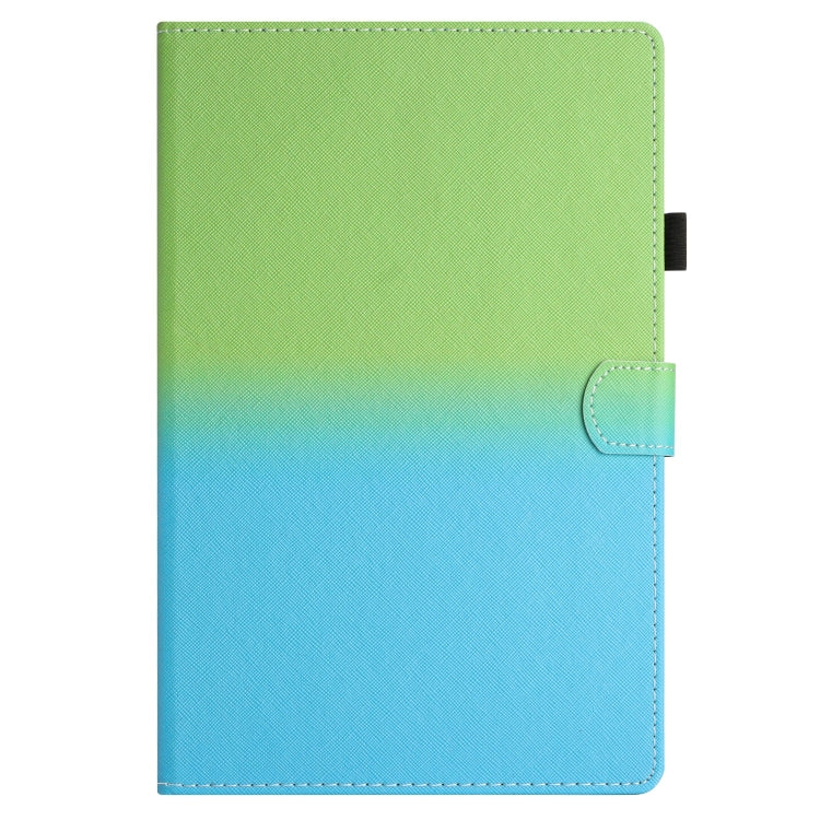For 8 inch Universal Stitching Gradient Leather Tablet Case(Green Blue) - 8 inch by buy2fix | Online Shopping UK | buy2fix