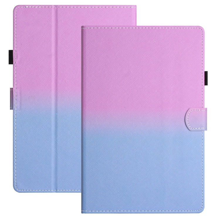 For 7 inch Universal Stitching Gradient Leather Tablet Case(Purple Blue) - 7 inch by buy2fix | Online Shopping UK | buy2fix