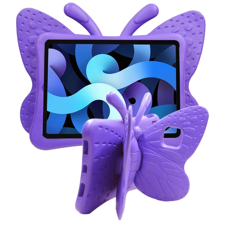 For iPad 2025 / 2022 Butterfly Bracket Style EVA Children Shockproof Tablet Protective Case(Purple) - iPad 2025 / 2022 Cases by buy2fix | Online Shopping UK | buy2fix