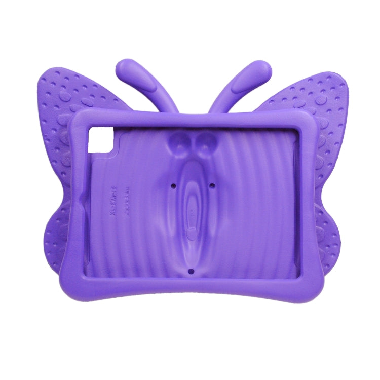 For iPad 2025 / 2022 Butterfly Bracket Style EVA Children Shockproof Tablet Protective Case(Purple) - iPad 2025 / 2022 Cases by buy2fix | Online Shopping UK | buy2fix