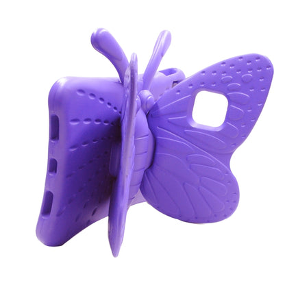 For iPad 2025 / 2022 Butterfly Bracket Style EVA Children Shockproof Tablet Protective Case(Purple) - iPad 2025 / 2022 Cases by buy2fix | Online Shopping UK | buy2fix
