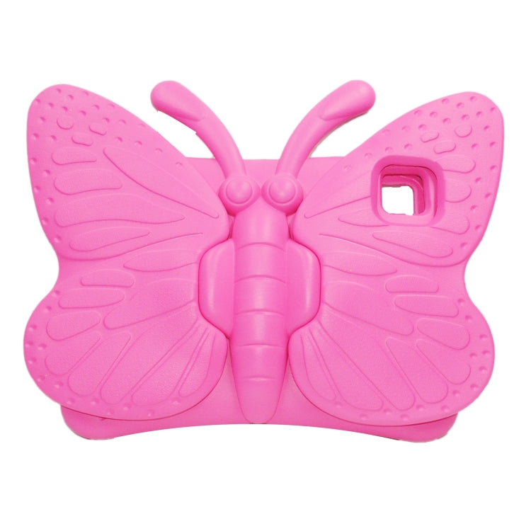 For iPad 2025 / 2022 Butterfly Bracket Style EVA Children Shockproof Tablet Protective Case(Rose Red) - iPad 2025 / 2022 Cases by buy2fix | Online Shopping UK | buy2fix