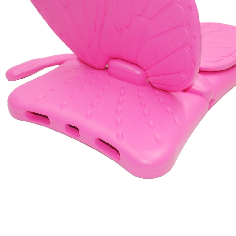 For iPad 2025 / 2022 Butterfly Bracket Style EVA Children Shockproof Tablet Protective Case(Rose Red) - iPad 2025 / 2022 Cases by buy2fix | Online Shopping UK | buy2fix