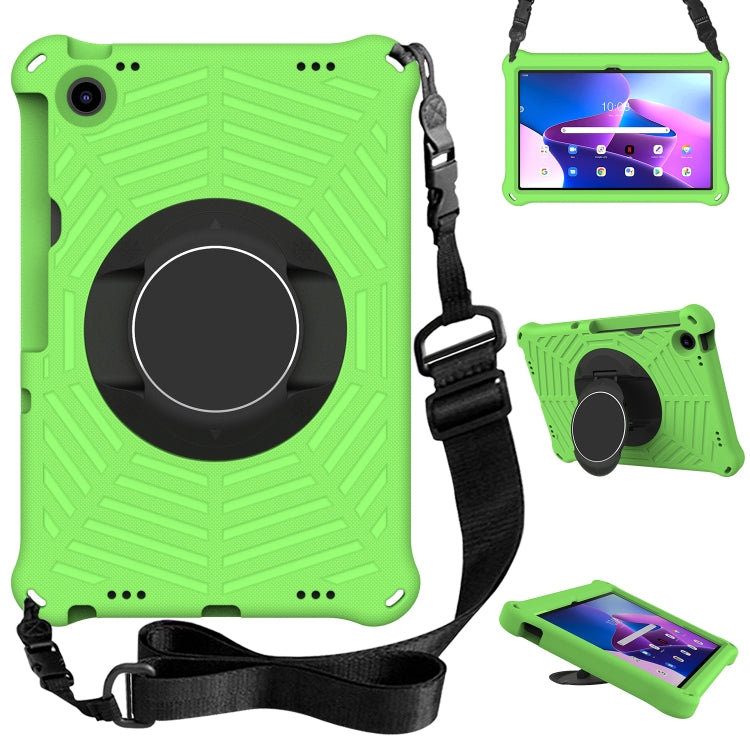 For Lenovo Tab M10 Plus 10.6 3rd Gen 2022 Spider King Silicone Protective Tablet Case(Green) - Lenovo by buy2fix | Online Shopping UK | buy2fix