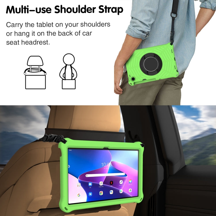 For Lenovo Tab M10 Plus 10.6 3rd Gen 2022 Spider King Silicone Protective Tablet Case(Green) - Lenovo by buy2fix | Online Shopping UK | buy2fix