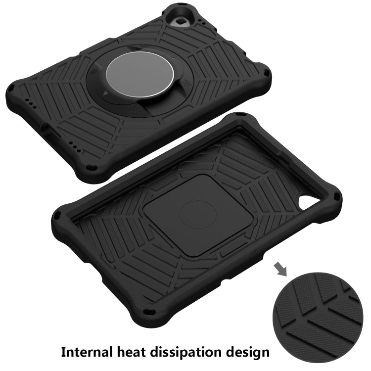 For Lenovo Tab K10 Spider King Silicone Protective Tablet Case(Black) - Lenovo by buy2fix | Online Shopping UK | buy2fix