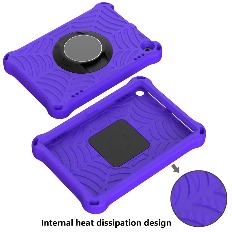 For Amazon Kindle Fire HD 8 / 8 Plus 2022 / 2020 Spider King Silicone Protective Tablet Case(Purple) - Amazon by buy2fix | Online Shopping UK | buy2fix