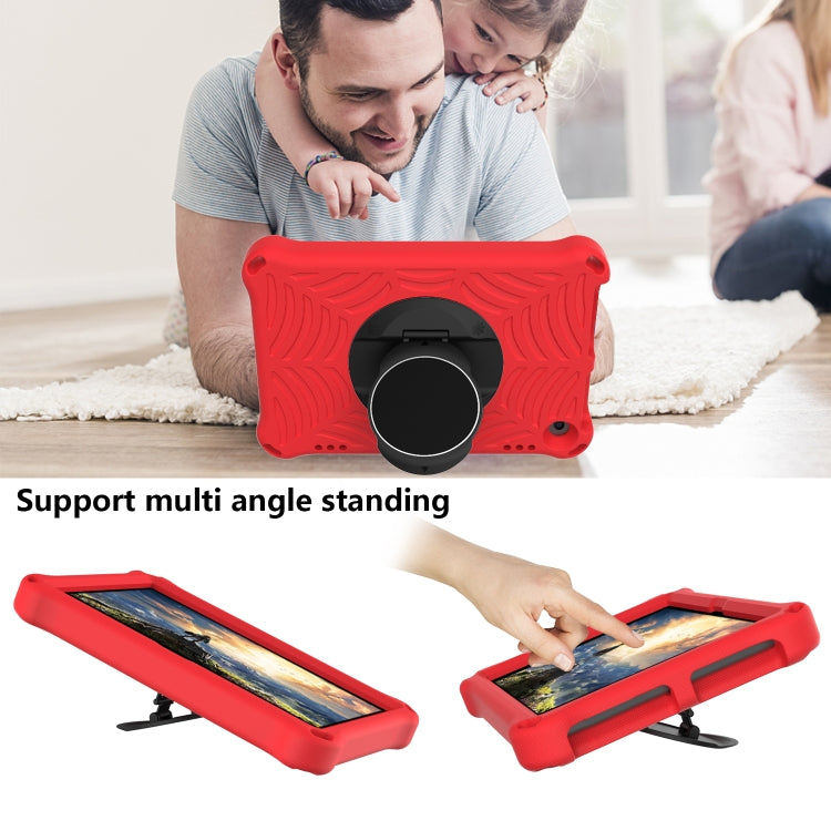 For Amazon Kindle Fire HD 8 / 8 Plus 2022 / 2020 Spider King Silicone Protective Tablet Case(Red) - Amazon by buy2fix | Online Shopping UK | buy2fix