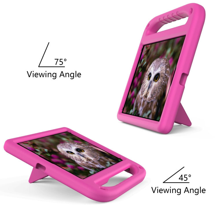 For iPad 9.7 2018 / 2017 Handle EVA Shockproof Tablet Case with Holder(Rose Red) - iPad 9.7 (2018) & (2017) Cases by buy2fix | Online Shopping UK | buy2fix