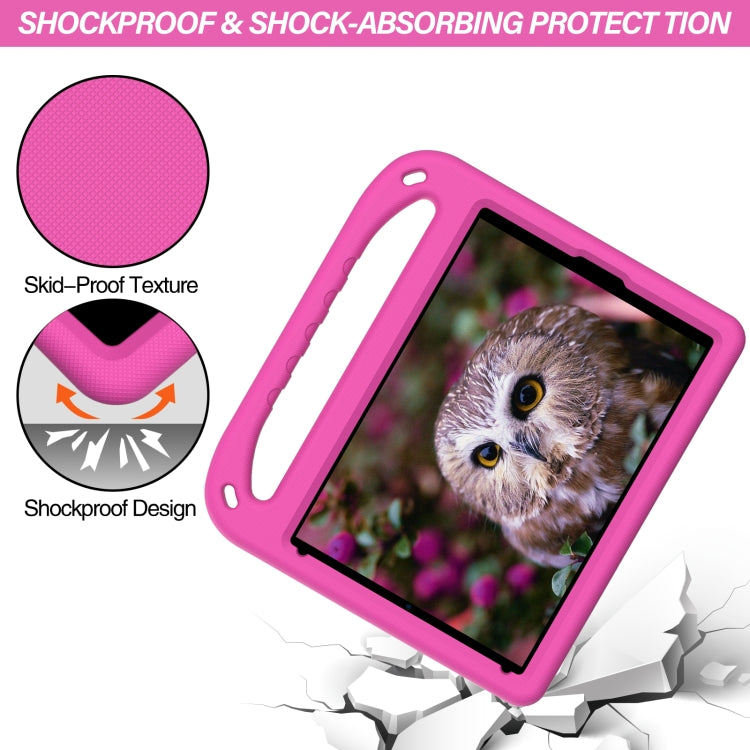 For iPad 9.7 2018 / 2017 Handle EVA Shockproof Tablet Case with Holder(Rose Red) - iPad 9.7 (2018) & (2017) Cases by buy2fix | Online Shopping UK | buy2fix