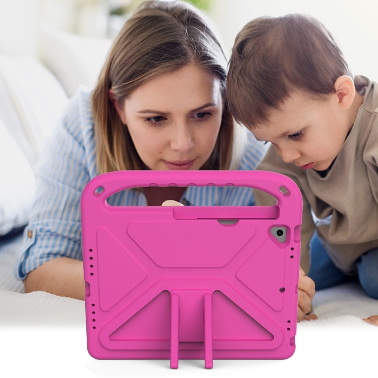 For iPad 9.7 2018 / 2017 Handle EVA Shockproof Tablet Case with Holder(Rose Red) - iPad 9.7 (2018) & (2017) Cases by buy2fix | Online Shopping UK | buy2fix