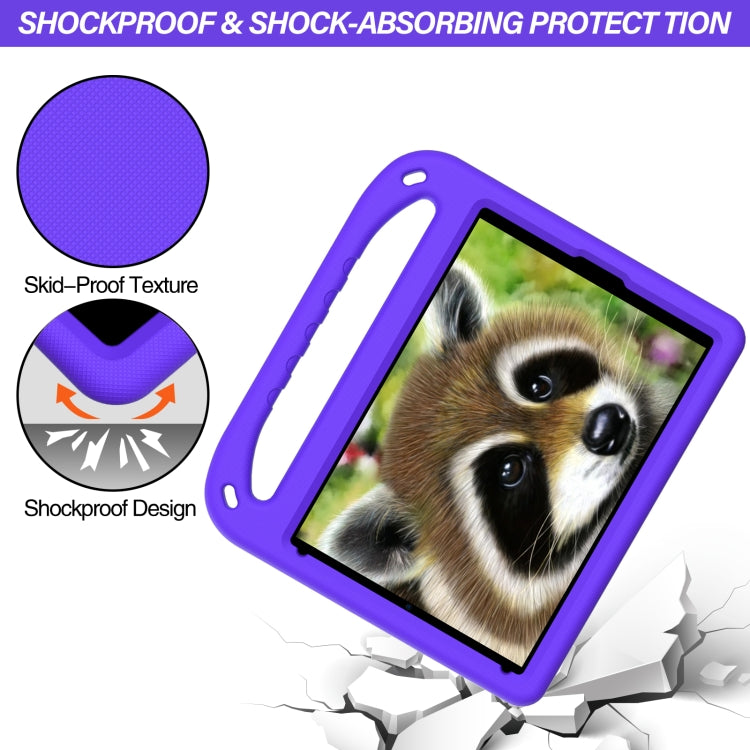 For iPad 9.7 2018 / 2017 Handle EVA Shockproof Tablet Case with Holder(Purple) - iPad 9.7 (2018) & (2017) Cases by buy2fix | Online Shopping UK | buy2fix