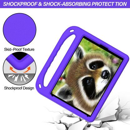 For iPad 9.7 2018 / 2017 Handle EVA Shockproof Tablet Case with Holder(Purple) - iPad 9.7 (2018) & (2017) Cases by buy2fix | Online Shopping UK | buy2fix
