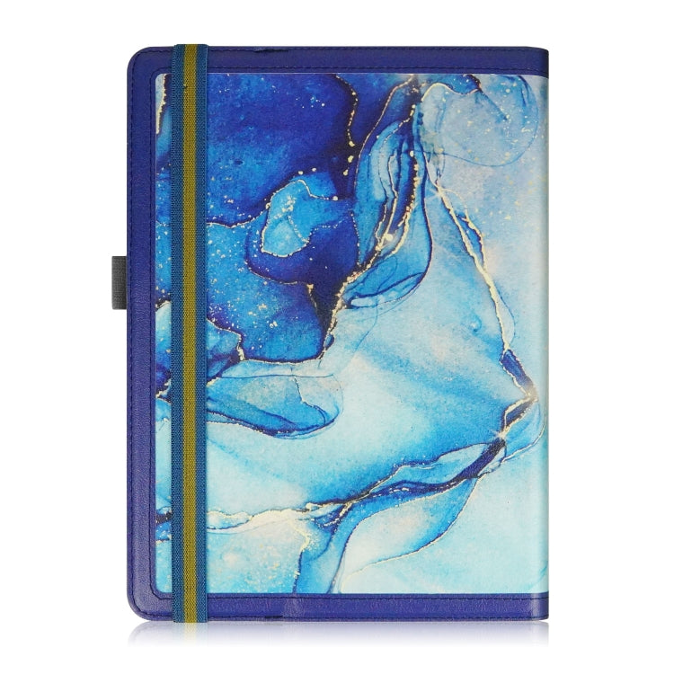 For 10 inch Marble Pattern Stitching Leather Tablet Case(Blue) - 10 - 11 inch by buy2fix | Online Shopping UK | buy2fix