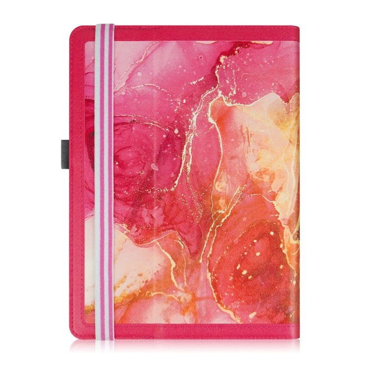 For 10 inch Marble Pattern Stitching Leather Tablet Case(Pink) - 10 - 11 inch by buy2fix | Online Shopping UK | buy2fix