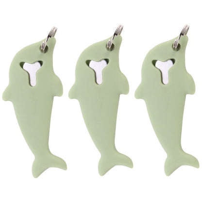3pcs 2 in 1 Phone Tablet Card Removal Needle Dolphin Shape Card Opening Needle Cover(Green) - SIM Card Tool by buy2fix | Online Shopping UK | buy2fix