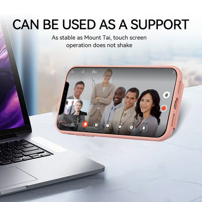 For iPhone 11 Armor Ring Wallet Back Cover Phone Case(Pink) by buy2fix