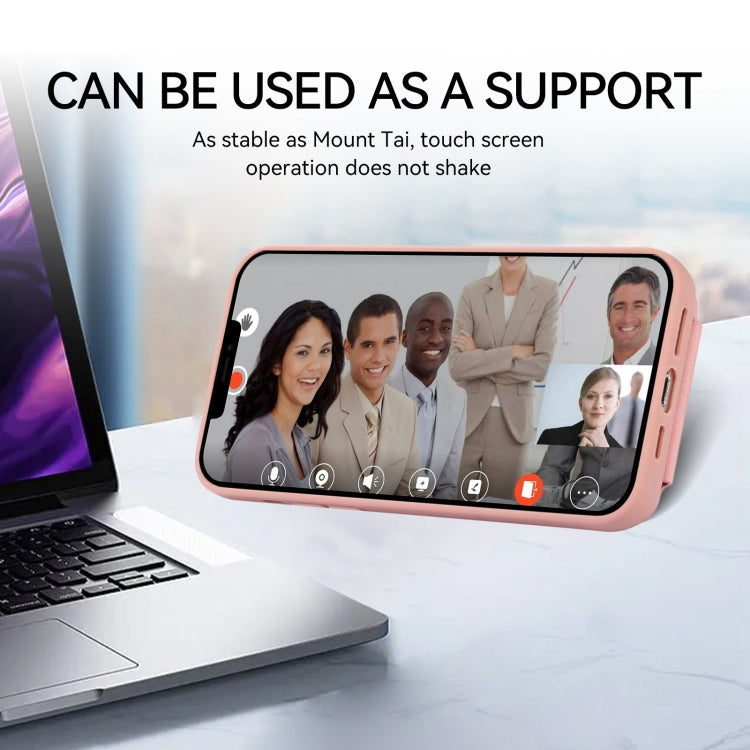 For iPhone 11 Pro Max Armor Ring Wallet Back Cover Phone Case(Pink) by buy2fix