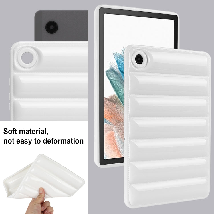 For Samsung Galaxy Tab S7 T870 / S8 X700 Eiderdown Cushion Shockproof Tablet Case(White) - Galaxy Tab S8 Cases by buy2fix | Online Shopping UK | buy2fix