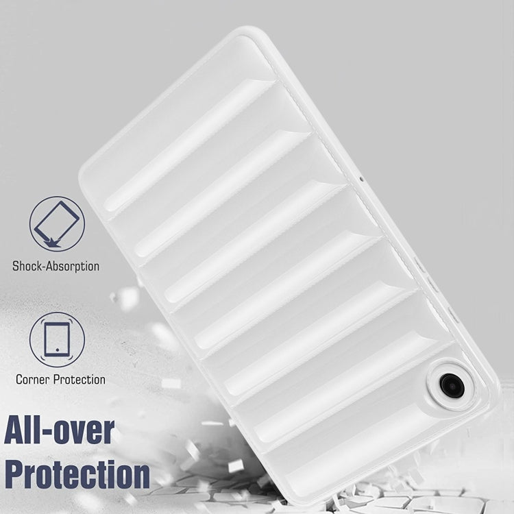 For Samsung Galaxy Tab S7 T870 / S8 X700 Eiderdown Cushion Shockproof Tablet Case(White) - Galaxy Tab S8 Cases by buy2fix | Online Shopping UK | buy2fix