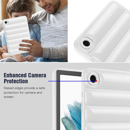 For Samsung Galaxy Tab S7 T870 / S8 X700 Eiderdown Cushion Shockproof Tablet Case(White) - Galaxy Tab S8 Cases by buy2fix | Online Shopping UK | buy2fix