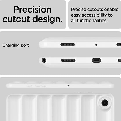 For Samsung Galaxy Tab S7 T870 / S8 X700 Eiderdown Cushion Shockproof Tablet Case(White) - Galaxy Tab S8 Cases by buy2fix | Online Shopping UK | buy2fix