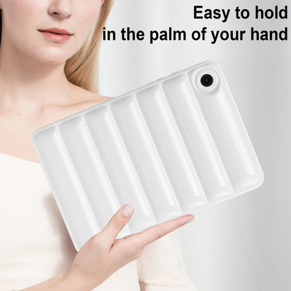 For Samsung Galaxy Tab S7 T870 / S8 X700 Eiderdown Cushion Shockproof Tablet Case(White) - Galaxy Tab S8 Cases by buy2fix | Online Shopping UK | buy2fix