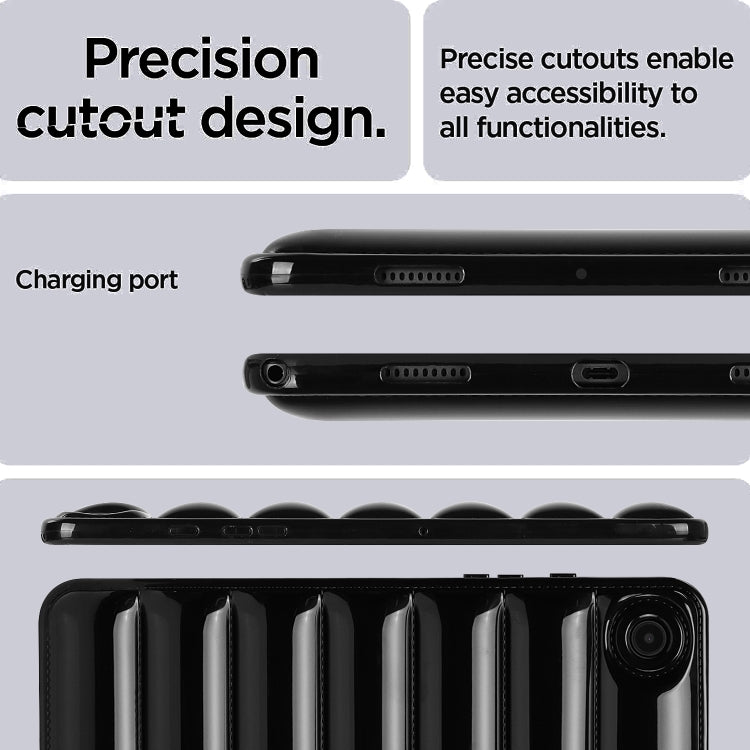 For Samsung Galaxy Tab S7 T870 / S8 X700 Eiderdown Cushion Shockproof Tablet Case(Black) by buy2fix